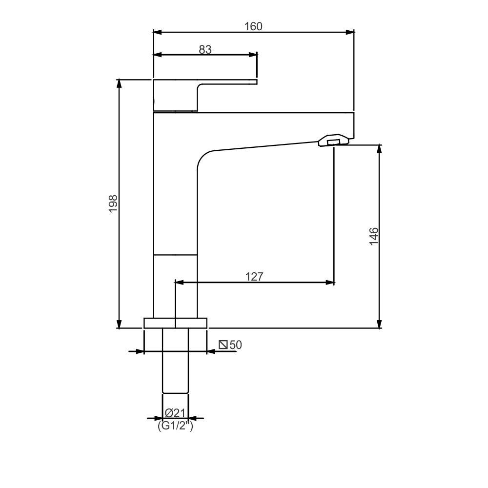 10755110 - 1193 C76 - Torneira para lavatório mesa bica média - Led.jpg - desenho